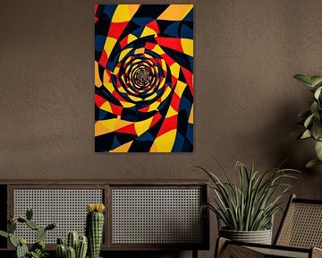 Colourful abstract spiral shapes by Art & Soul Creations