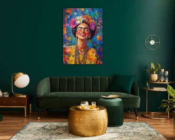 Frida: een bloeiende ziel in levendige kleuren van Niklas Maximilian