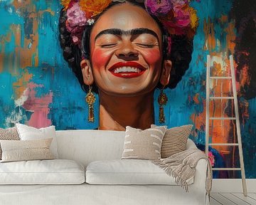 Frida: een icoon van levensvreugde van Niklas Maximilian