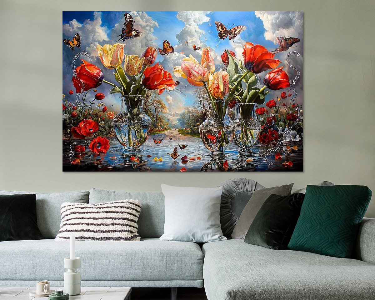 Example of the artwork in a room