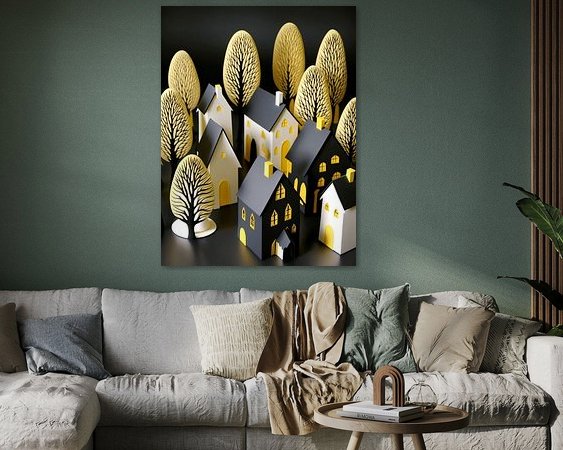 Example of the artwork in a room