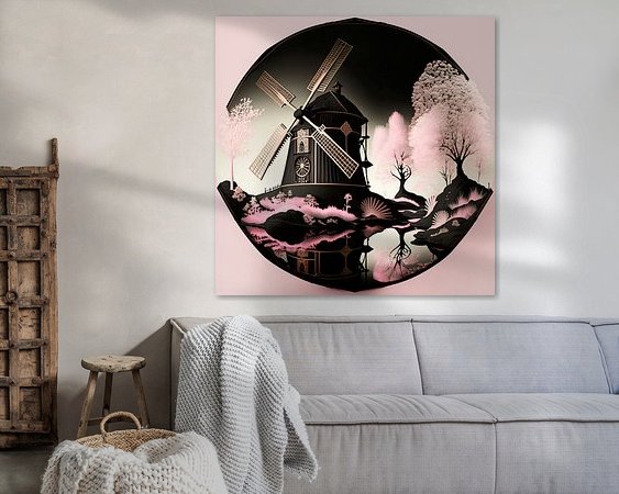 Example of the artwork in a room