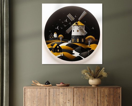Example of the artwork in a room