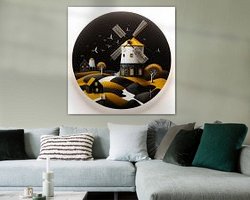 Example of the artwork in a room