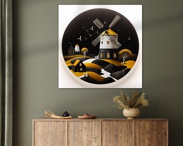 Example of the artwork in a room