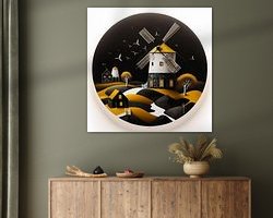 Example of the artwork in a room