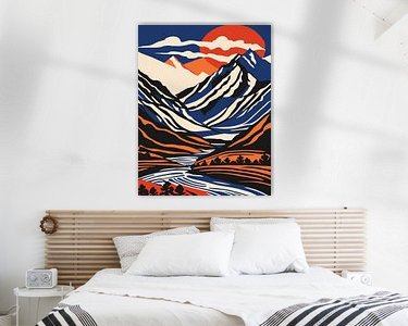 Example of the artwork in a room