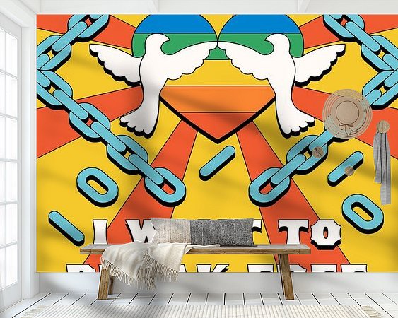 Example of the artwork in a room
