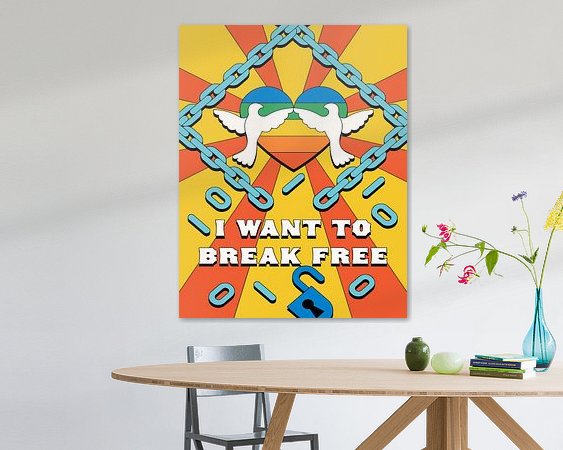Example of the artwork in a room