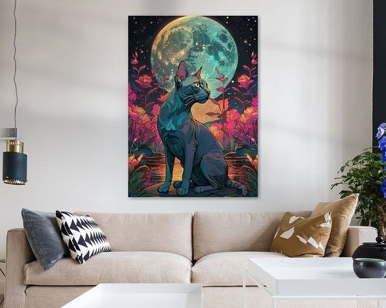 Example of the artwork in a room