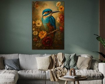 Colour splendour of the Kingfisher - Natural Elegance in Bloom