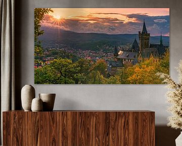 Sunset at Wernrigerode castle by Henk Meijer Photography