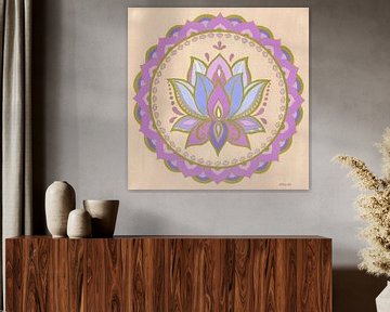 De lotusbloem-mandala van Sandra Steinke