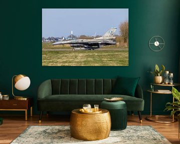 Le F-16C grec sous une lumière parfaite à la base aérienne de Leeuwarden sur Harm-Jan Martens