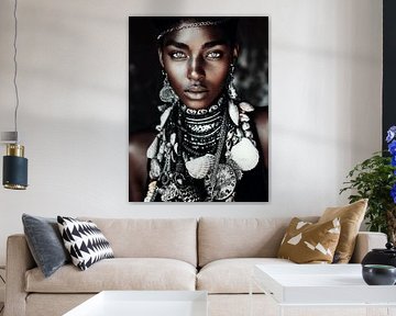 Porträt einer afrikanischen Frau von Carla Van Iersel