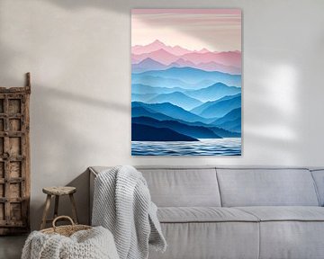 Blauwe sereniteit van Artistic