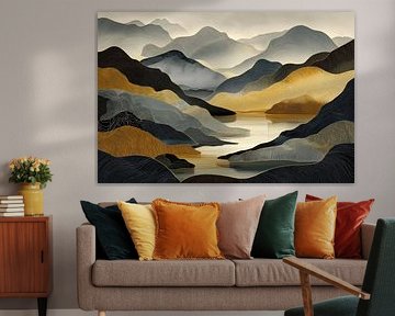 Berglandschap abstract
