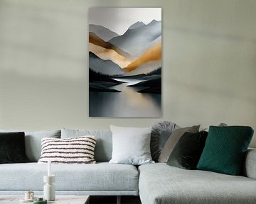 Berglandschaft abstrakt