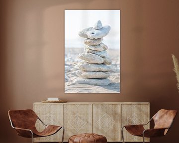 Stacked boulders, bold and neutral in colour by Lilian Photography