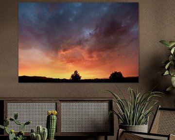 Zonsondergang voor de storm van Enfocado Fotografia