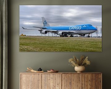 KLM Cargo Boeing 747-400ERF jumbojet. van Jaap van den Berg