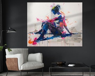 Vrouw met kleur van Kunst Kriebels