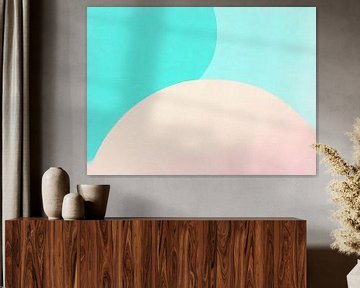 Roze Blauw van Modern Collection