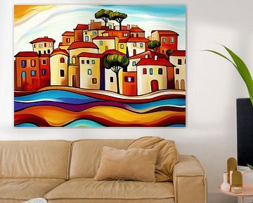 Servië Kunstwerken | Colorful Serenity Waves