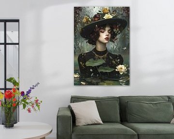 Vrouwenschilderij | Enchanted Reflections van Abstract Schilderij
