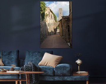 Straatbeeld uit San Gimignano in Toscane