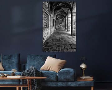 Een bogengalerij in Lucca