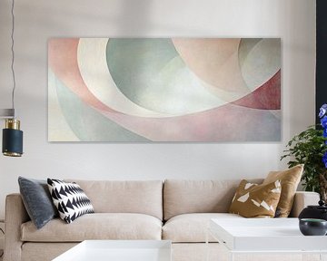 Pastell Abstrakt | Kreise in sanften Pastelltönen von Moderne Kollektion