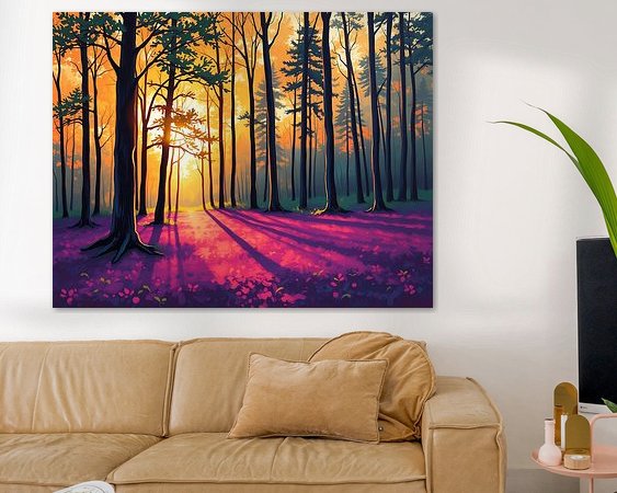 Example of the artwork in a room