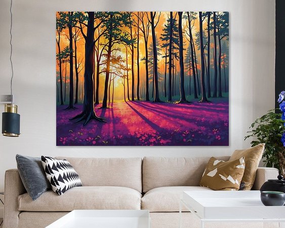 Example of the artwork in a room