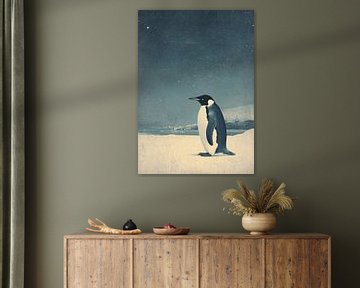 Penguin snow paradise