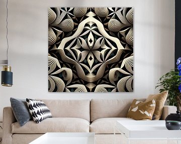 Gecompliceerd symmetrisch patroon van Vythryd Arts