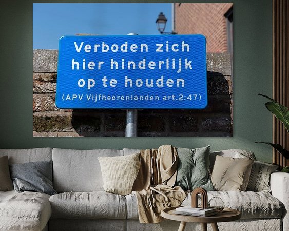 Example of the artwork in a room