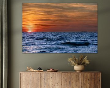 Coucher de soleil sur la mer Baltique