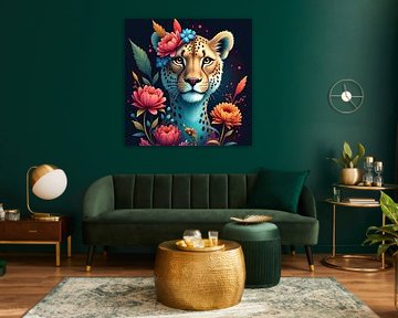 Exotic Tiger Flowers - Colourful Wildlife Art