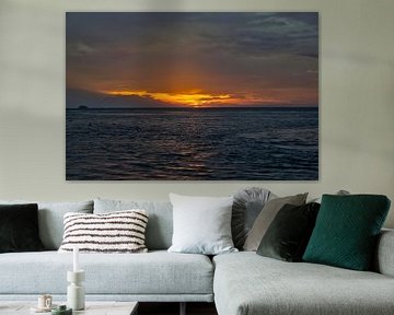 Morning calm over the Indian Ocean - sunrise at Kusamba harbour by Roith Fotografie