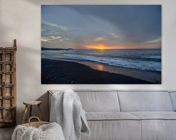 Gentle morning on the lava beach - sunrise in Candidasa, Bali by Roith Fotografie