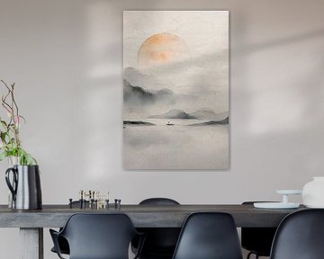 ZEN ART: Drieluik (deel 2): Sereen Japans landschap