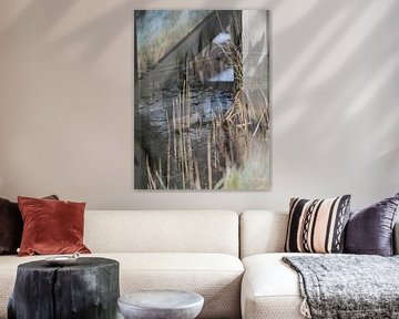 Abstracte fotografie | Modern abstract | Urban | Brug over een dun laagje ijs van Art by Janine