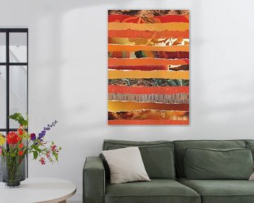 Oranje in stroken van Pluijm