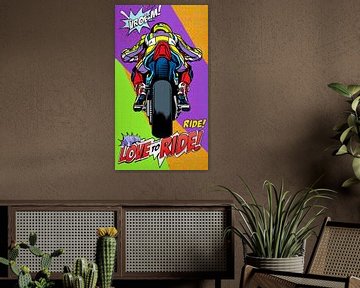 Pop-art: eat dust! van MotorPoster