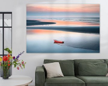 Boat in the Wadden Sea-02 by Rautenberg Digital Art Maritim
