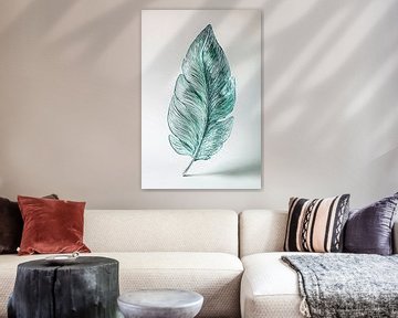 Blauwgroen glasveer ontwerp van Art & Soul Creations