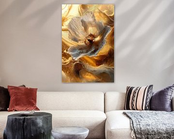 Gouden bloem in surrealistische stijl van Imperial Art House