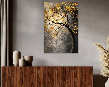 Boom met gouden bladeren van Imperial Art House