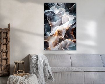 Golvende lijnen in abstracte kunst van Imperial Art House